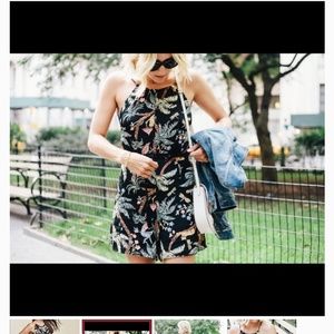 Reformation Mowgli Jungle Print Romper (L)